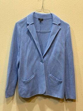 Talbots Blue Knit Women's Blazer